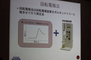 「電気化学測定法の紹介：回転電極法」 ビー・エー・エス株式会社　R&Dラボ　小野 絢貴