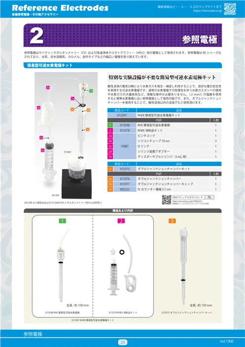 参照電極・作用電極・カウンター電極