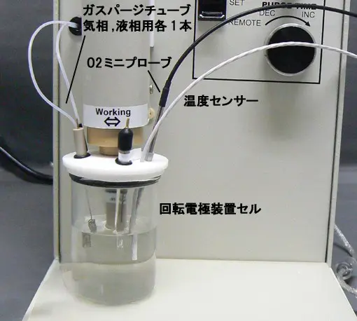 酸素モニターシステムのセンサー配置の様子。